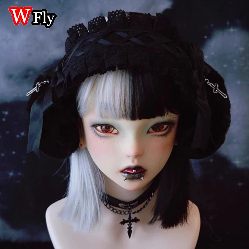 Lolita Women&rsquo;s Harajuku Steampunk Y2K GIRLS lace bow Cross pendant keep warm headband Plush foldable earmuffs Earmuff Ear Muff warm earmuffs