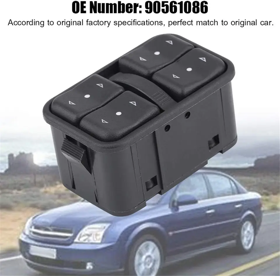 90312109 Electric Power Window Control Switch Lifter Button For Opel