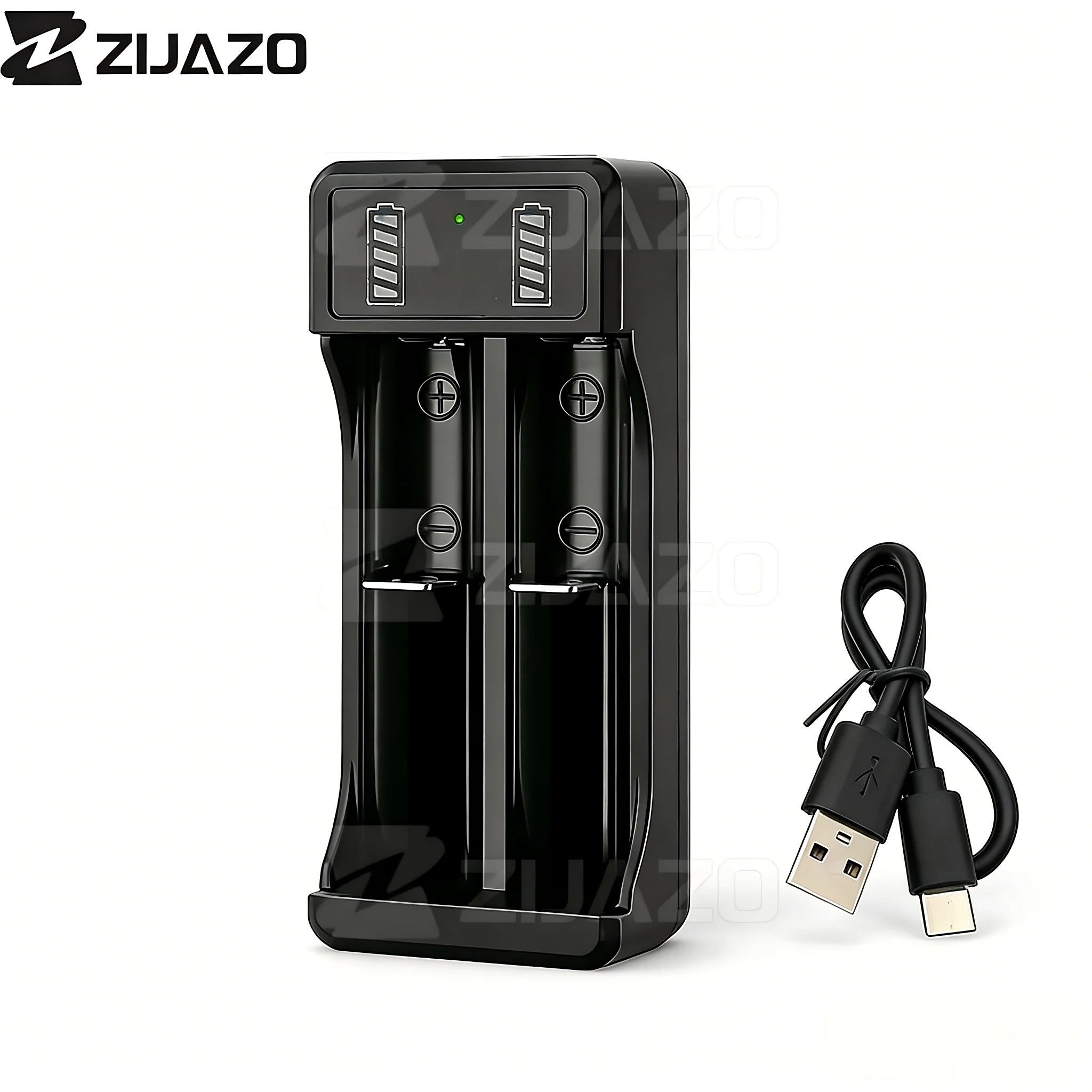 Universal Battery Charger With LED Indicator Cable 3.7V Smart Quick Rechargeable For 18650 16650 14500