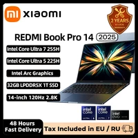Xiaomi REDMI Book Pro 14 2025 Laptop Ultra 7 255H/Ultra 5 225H Intel Arc Graphics 32GB LPDDR5X 1T SSD 14-inch 120Hz 2.8K Screen 1