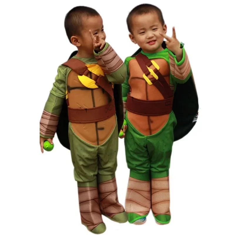 Anime Halloween Costume Per Bambini Vestiti Cosplay Ninja Turtle Anime Giapponesi Turtle Gioco Di Ruolo Stage Wear Regalo Per Bambini