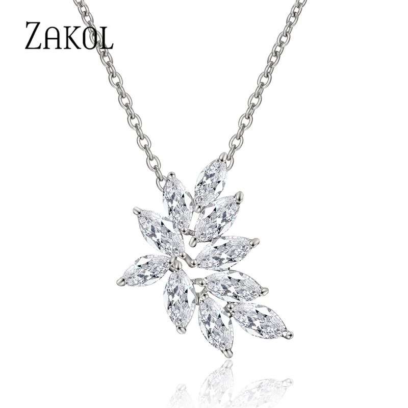 Zirconia Necklace Pendant Zirconia Bridal Jewelry High Quality