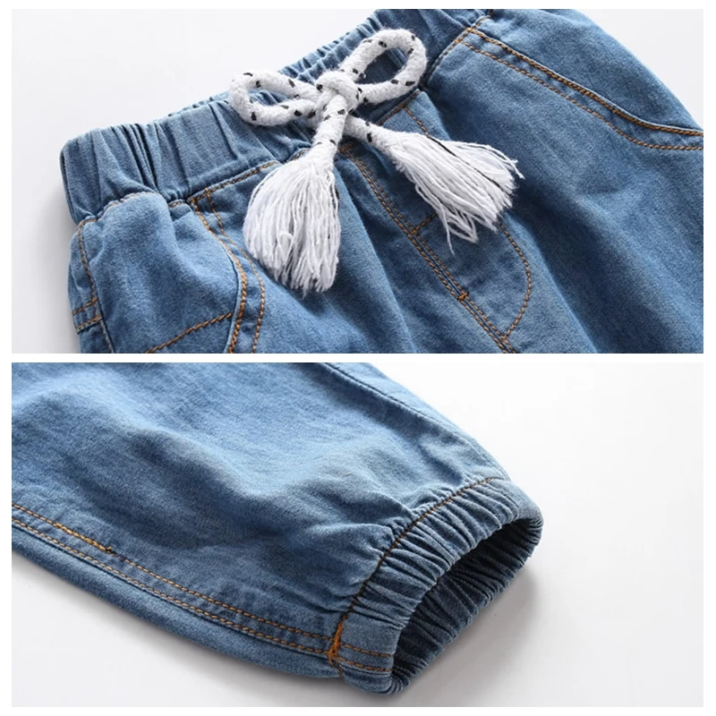 XUANMU Kids Boys Jeans Fashion Brand Design Cotton Children Denim Trousers Pants For Boy Casual Pants X030A_viptrois.com
