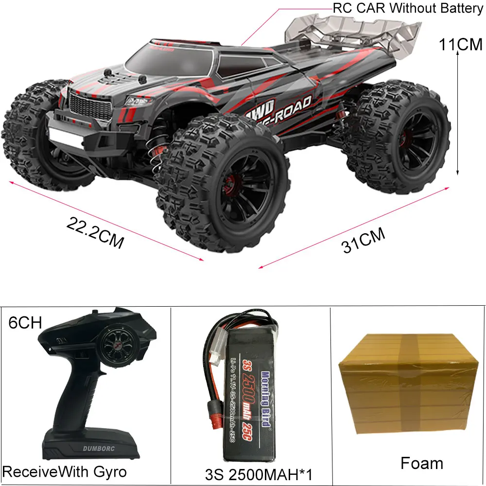 MJX Hyper Go 16208 Updated Version  Brushless 1/16 RC Car 2.4G Remote Control 4WD Offroad Race  High Speed Electric Hobby Truck 6