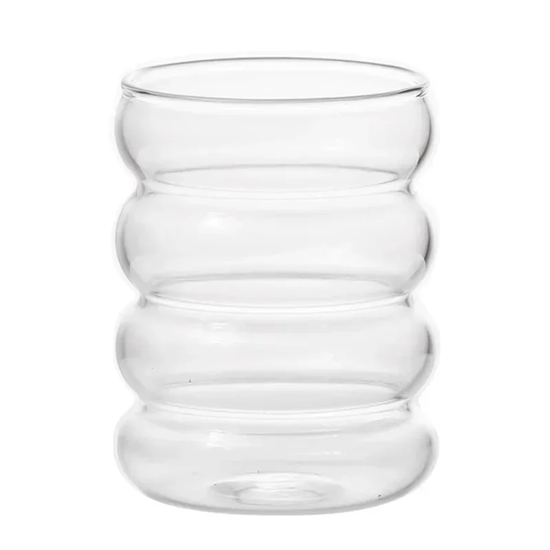 Glass Coffee Cup Transparent Heat Resistant 350ml
