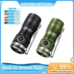 Compact High - Lumen Rechargeable LED Tactical Flashlight with Magnetic Base - Green (SST40 - 6000K)