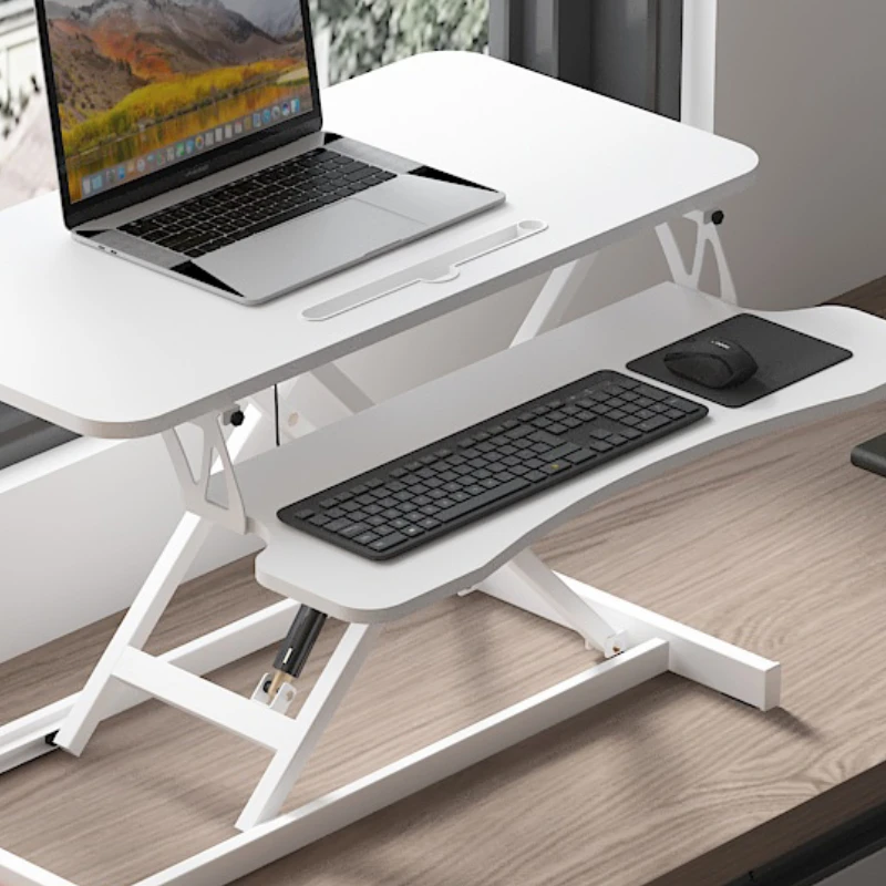Upper Table Standing Elevated Working Platform Foldable and Hoisting Computer Desk Desktop Monitor Elevated Rack Table large display arm type electric blood pressure monitor upper arm cuff home blood pressure pulse tester silver