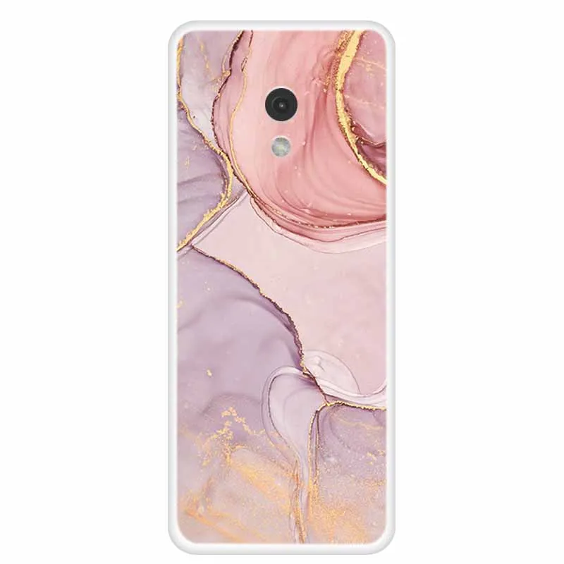 Marble Painted Clear TPU Back Cover - Protective Clear Shell