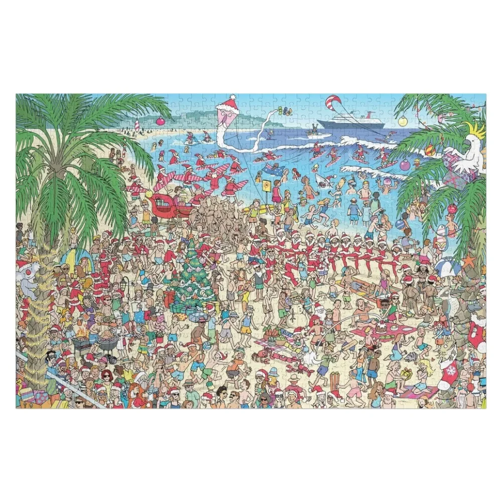 

Aussie Xmas Jigsaw Puzzle Custom Kids Toy Customs With Photo Jigsaw Pieces Adults Wood Photo Personalized Puzzle