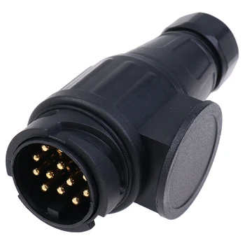 12V 13 Pin Spina per rimorchio Durevole 13 poli Elettrico Caravan Cablaggio Connettore Barra di traino Presa Adattatore Auto Camion RV Accessori