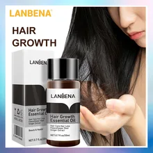 

LANBENA Hair Growth Essence Products Hair Fast Powerful Essential Oil Liquid Treatment Preventing Hair Loss Hair Serum Care 20ml