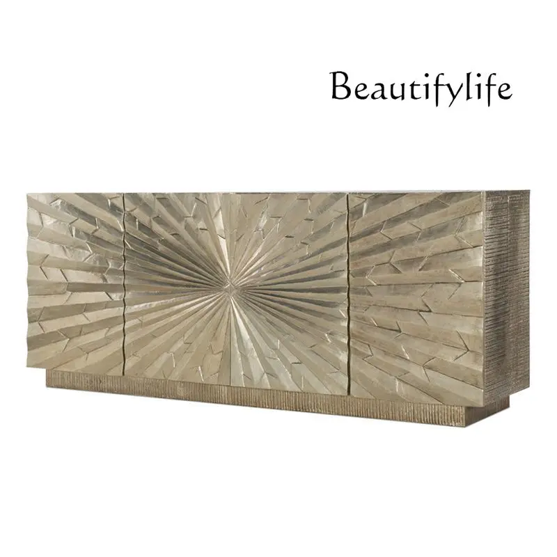 

American New Classical TV Cabinet Light Luxury Locker Nordic Hall Cabinet