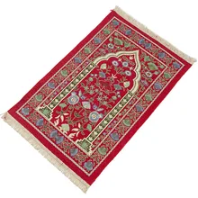 

Muslim Embroidery Mat Ethnic Style Geometric Pattern Creative Home Decor Church 110*70Cm Tassels Delicate Living Room Carpet New