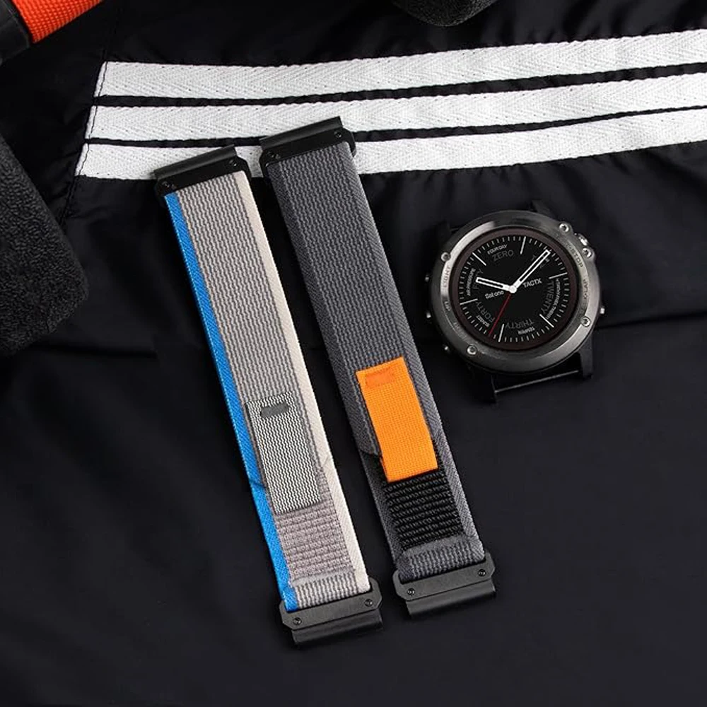 Nylon QuickFit Strap for Smartwatches - 26mm/22mm Adjustable Sport Band
