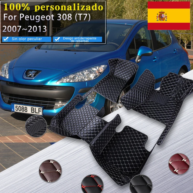 Comprar Alfombrillas de coche personalizadas KAHOOL para Peugeot 308,  accesorios para automóviles, pie