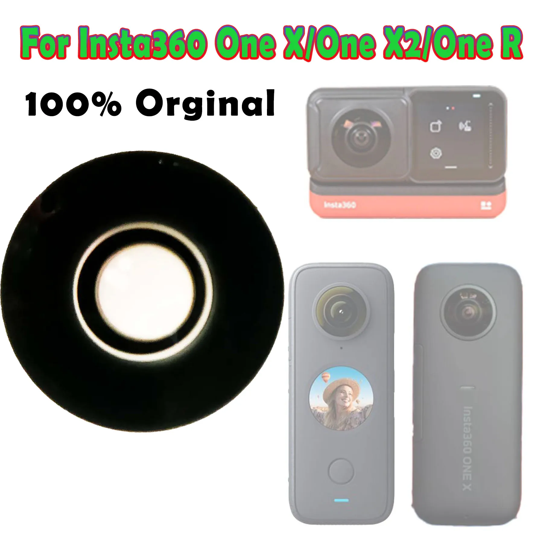 Új insta360 Kicserélés bejárati üvegek objektív számára insta360 Valaki X-Men 2 /one x/one R/ Valaki RS camer javító Rész 1pcs