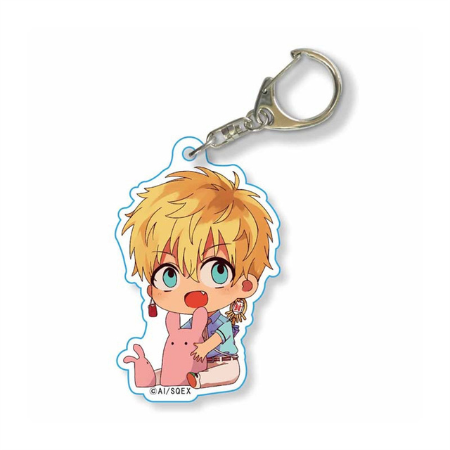 Anime Toilet-bound Hanako-Kun Keychain Romantic Card Design Acrylic Pendant Key Ring Jibaku Shounen Hanako Kun Key Holder