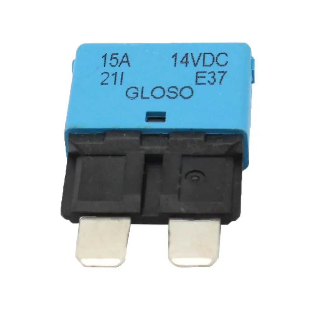 Car Circuit Breaker Fuse Auto Resettable Fuse Blade Circuit Breaker 15A 12-24V For Boat Marine Truck RV Yacht Trailer Truck