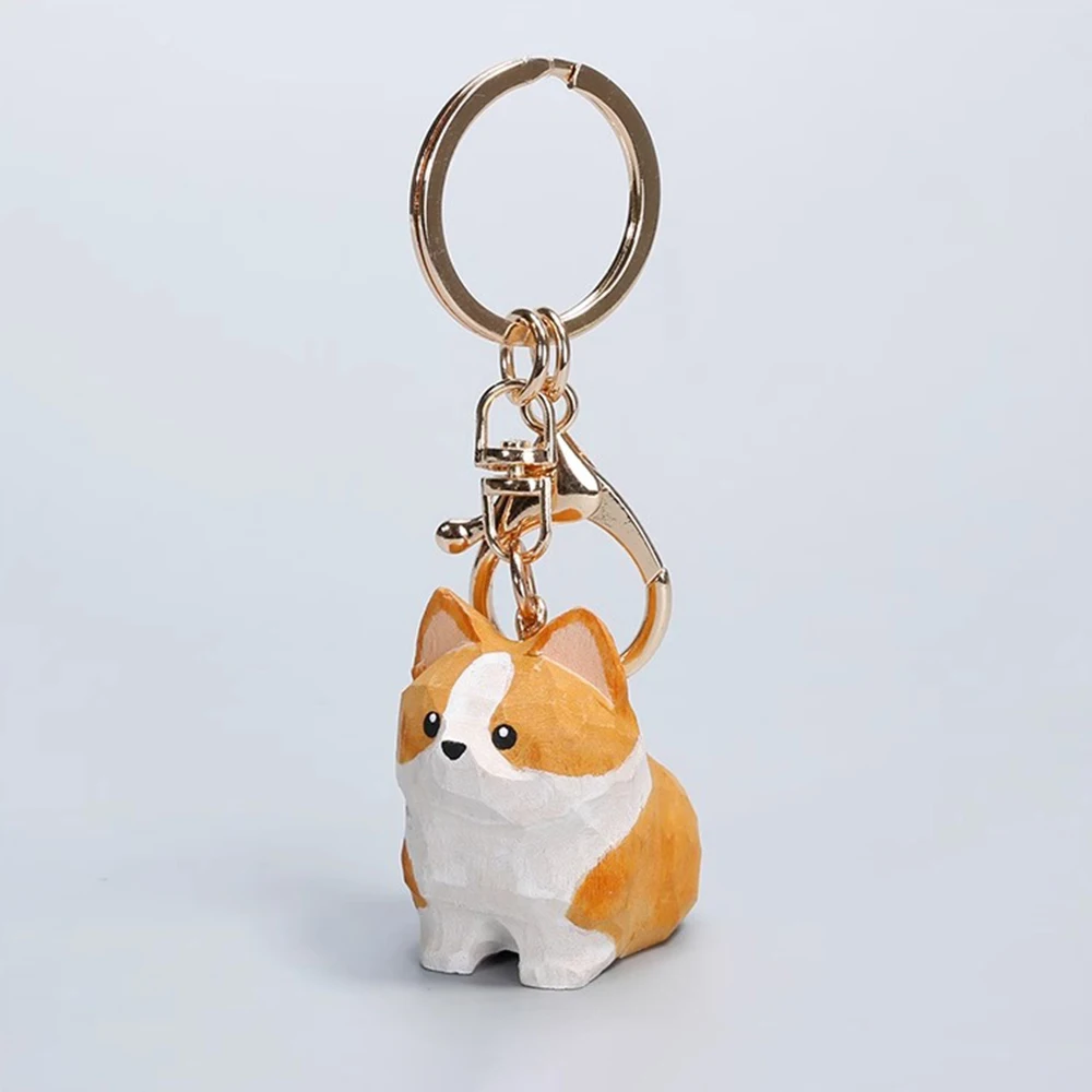 Portachiavi Cane in Legno - Corgi 45 S682e86bda21642539bda37766076fac8T