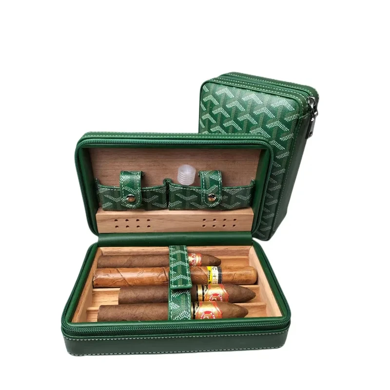 

Cigar Case Cedar Wood Humidor Portable Travel Cigar Case Smoking Accessories Cigar Box