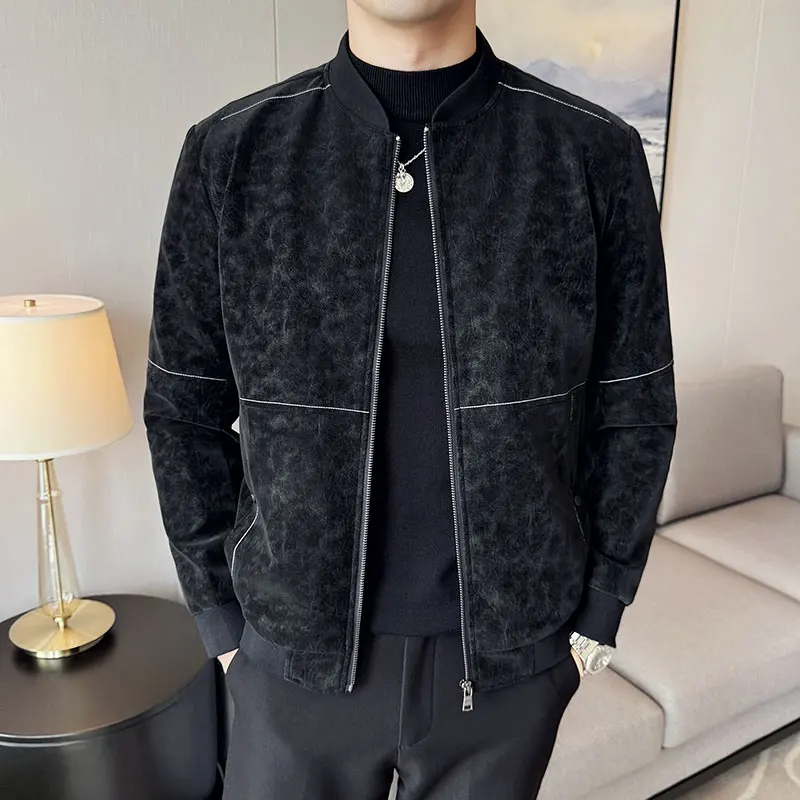 Stylish summer jacket with stand-up collar for men | Leo