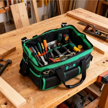 Kit di Attrezzi Portatile, Resistente all'Usura e ad Alta Capacità di Carico, Kit Multifunzionale Multistrato Specifico per Elettricisti