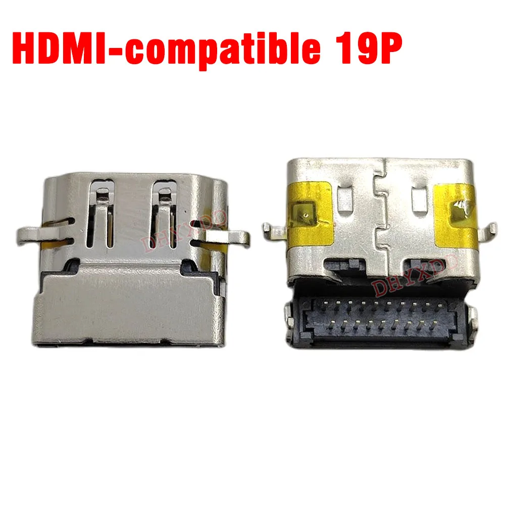 PROBOOK 430 G3 레노버 아수스 HP 삼성 노트북용 교체 암 잭, PCB 소켓 커넥터, HDMI 호환 포트, 19P, 2 개