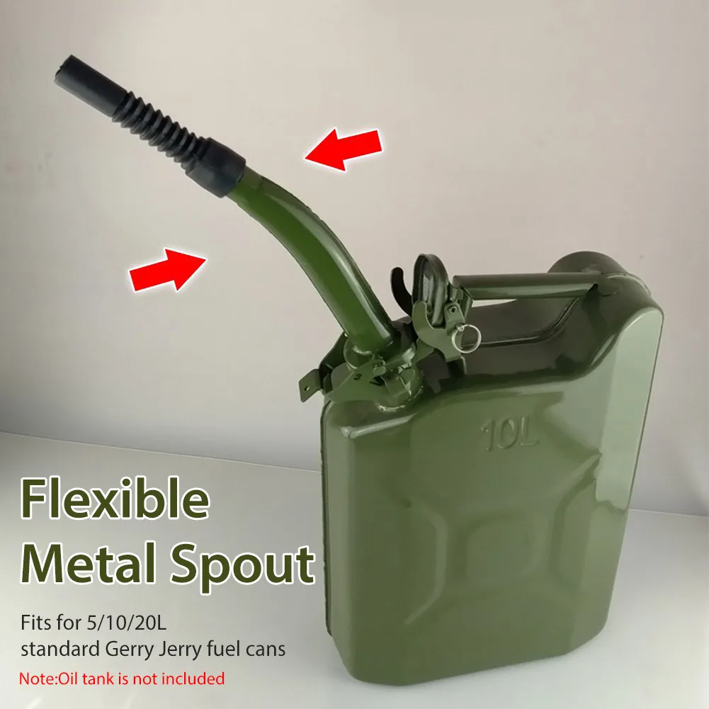 Metal Spout Flexible Durable Pouring Spout For 5/10/20L Flexible Metal Pouring Spouts With Free Fuel Nozzel Car Accessories