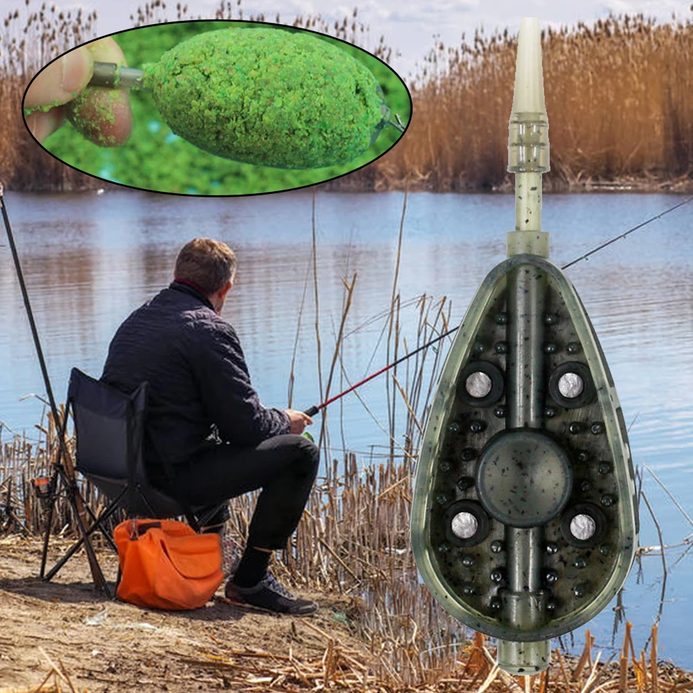Fishing Nest Beater Bait Inline Method Feeders Mould Lightweight Flysand Fishing Feeder Bait Holder Carp Accessorie Tool