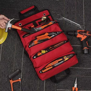 Borsa Porta Attrezzi per Moto, Borsa Multifunzionale Staccabile per Conservazione Utensili, Adatta per Manutenzione, Campeggio ed Emergenze