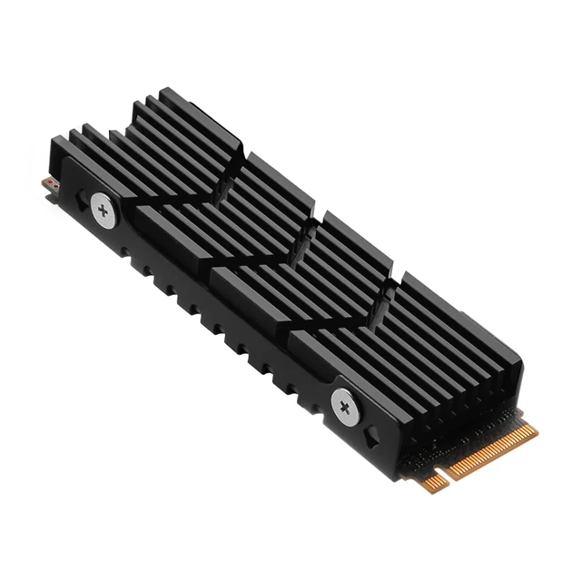 FinalCool Glacier M2Pro M.2 2280 SSD heatsink, Double-Sided Heat Sink, with Thermal Silicone pad for PC / PS5 M.2 PCIE NVMe SSD