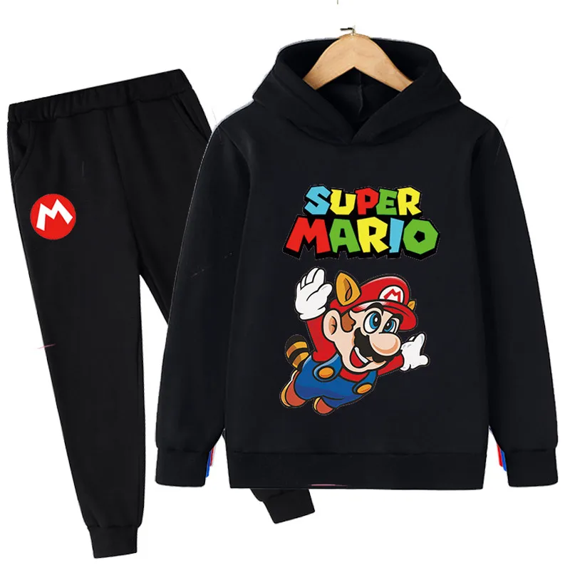 baby pajamas for a girl 3D Children's Hoodie And pants Two-Piece Boys' And Girls' Animated Cartoon Clothing 4-14-Year-Old Girls' Boys' Sportswear pajamas for girls Clothing Sets