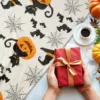 1PC Halloween Throw Blanket Pumpkin Skull Bats Ghost Black cats Thin Blanket Gifts for Couch Bed Car Home Camping all season use 4