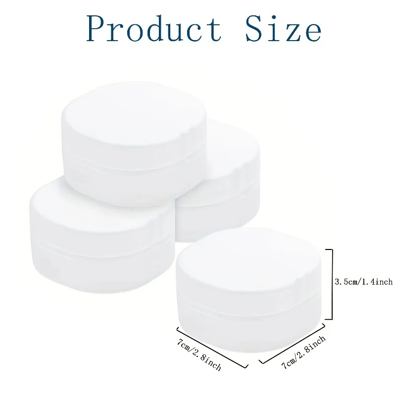 1PCS Durable Transparent Makeup Storage Box - Sealed Dust-Proof Design, Portable for Travel/Home, Fits Pads/Brushes/Beauty Balls 4