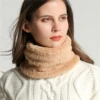 Winter Faux Circle Warmer Thick Chunky Scarf Woman For Neck Scarves Cycling Loop With Fur Knit Unisex Man Hiking Softl Scarf 1
