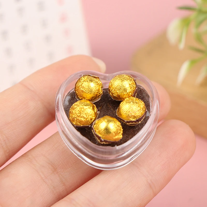 Dollhouse Miniature Chocolate Gift Box Toy Kitchen Accessory