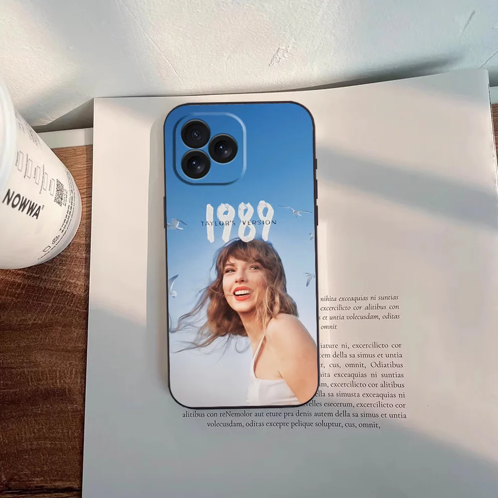 thumbnail image 1 of Funda de teléfono T-Taylors Singer S-Swift-S Hot para iPhone 12 11 13 14 15 16 Max Pro Plus, funda de silicona suave negra, 1 of 4