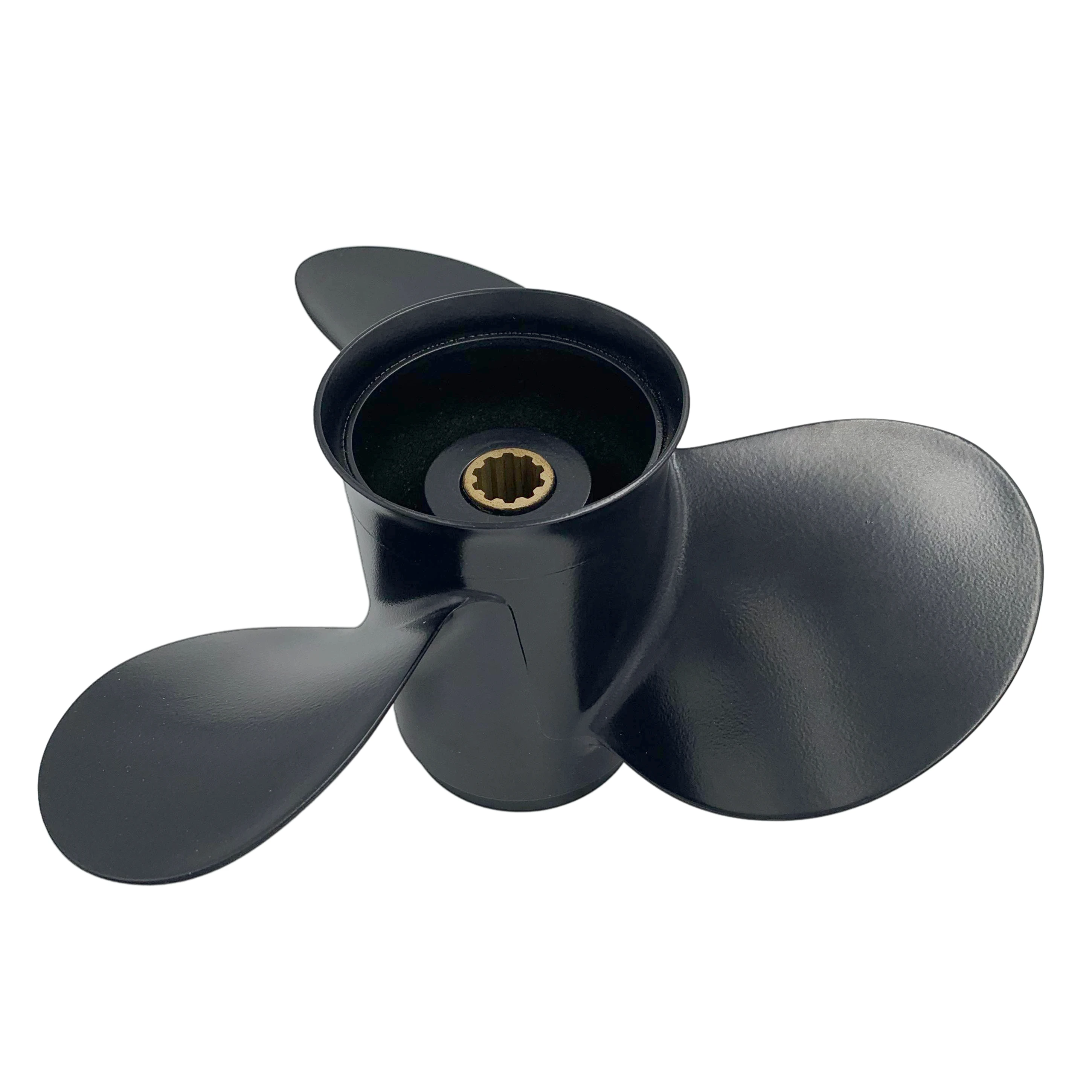Boat Propeller 9.8x9 Fit for Tohatsu Outboard 20HP-30HP 3 Blades Aluminum Prop 10 Tooth Propel RH OEM NO: 3R0B64518-0 9.8x9 boat propeller 7 1 2x7 fit for suzuki outboard dt5 6 3 blades aluminum prop 10 tooth propel rh oem no 58111 98651 019 7 5x7