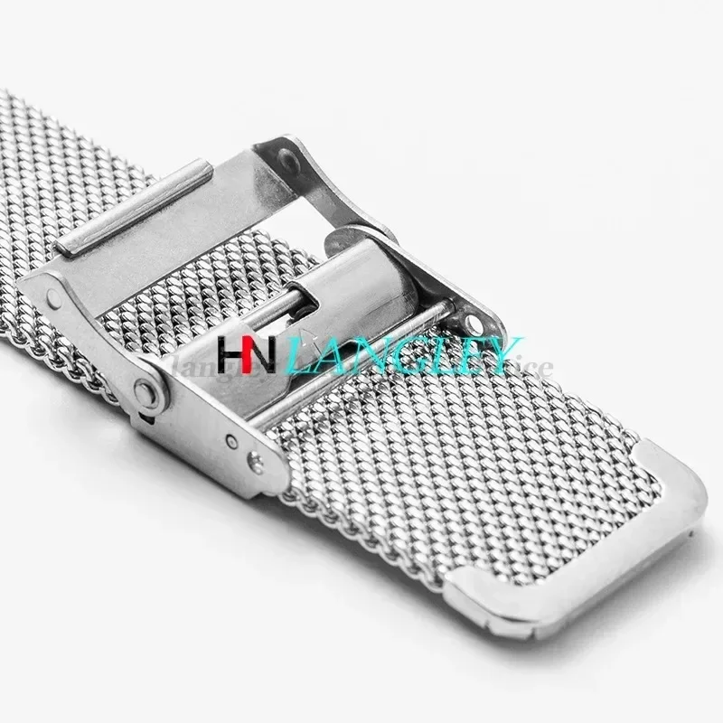 Sleek Milanese Loop Stainless Steel Watch Strap - Multiple Width Options