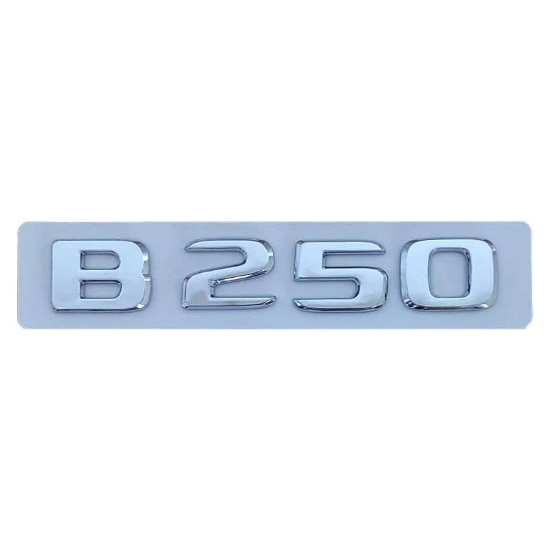 3d ABS Chrome Black Logo B180 B160 B220 B260 B200 Emblem Badge Car Trunk Letters Sticker For B Class W245 W246 Accessories