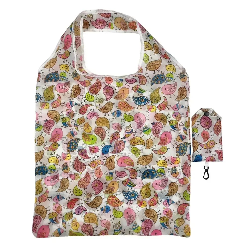 Eco-Friendly Reusable Foldable Shopping Bag - Durable & Washable Shoulder Tote