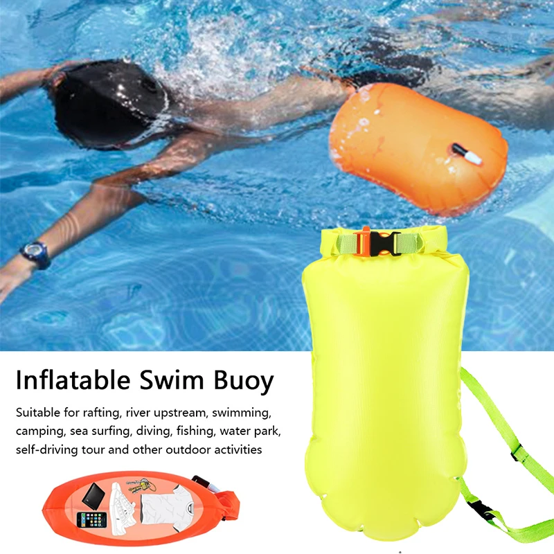 Outdoor Safety Swimming Buoy Multifunction Swim Float Bag Waist Belt Waterproof PVC Lifebelt Storage Bag Water Sports swimming buoy