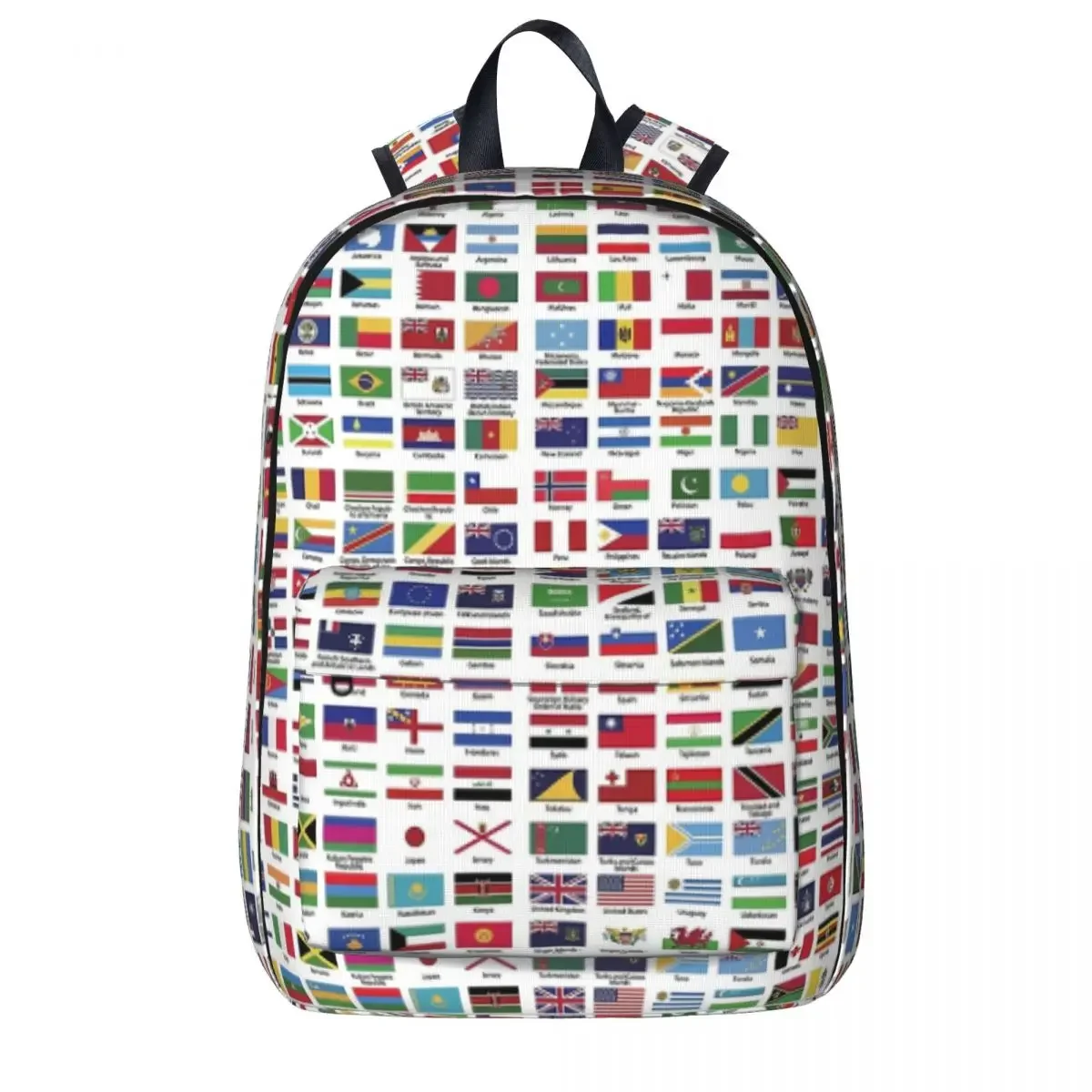 

World Flags With Country Names Backpacks Large Capacity Student Book bag Shoulder Bag Laptop Rucksack Travel Rucksack School Bag