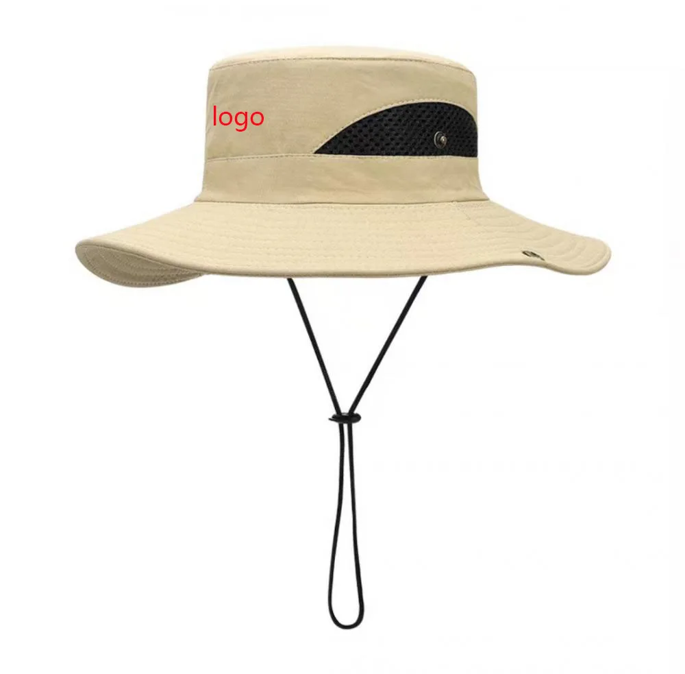 Solid Colour Quick Drying Fisherman Hat Custom Logo Hiking Cap_voghion.com