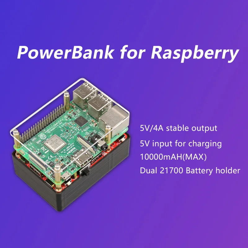 Carregar e Impulsionar o Powerbank 5v 2a 5v 4a Saída de Controle Duplo Comunicação Uart Framboesa pi 4b 5v3a Jetson Ups Nvidia 21700 - Imagem 4