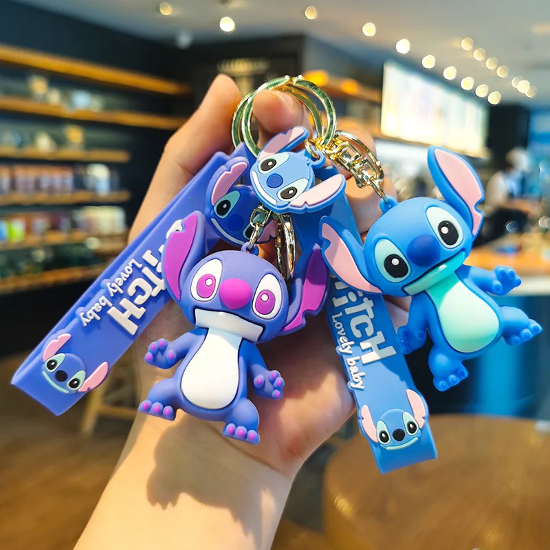 

Disney Stitch Keychian Anime Cute Doll Pendant Action Figures Lilo & Stitch Backpacking Car Keyring Ornament Birthday Gifts
