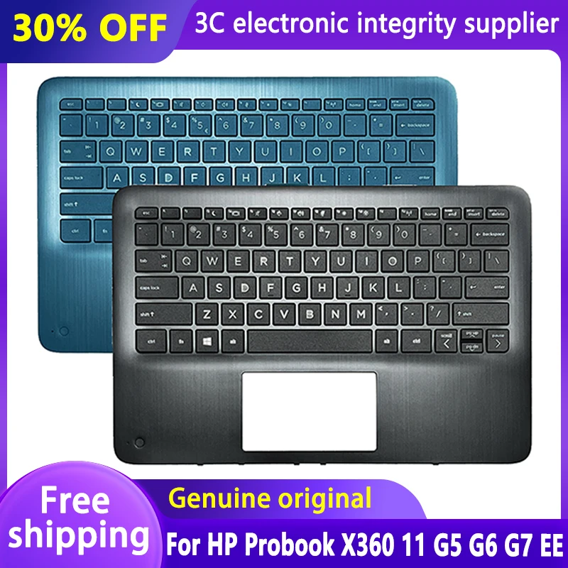 

Brand New Original For HP Probook X360 11 G5 G6 G7 Laptop EE Palmrest Upper Top Cover Notebook Keyboard US M03759-001 L83983-001