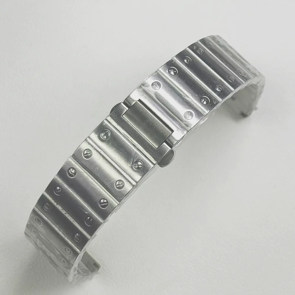 Silver Gold 316L Stainless Steel Square Watch Case for Santos Mod Accessories