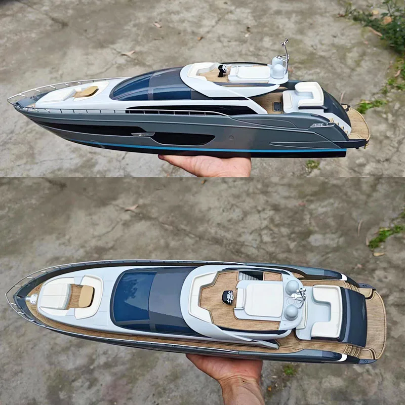 1/48 RC 리바 요트 모델 DIY 조립 키트, 하이 퀄리티 59cm 완제품 보트 모델 장난감