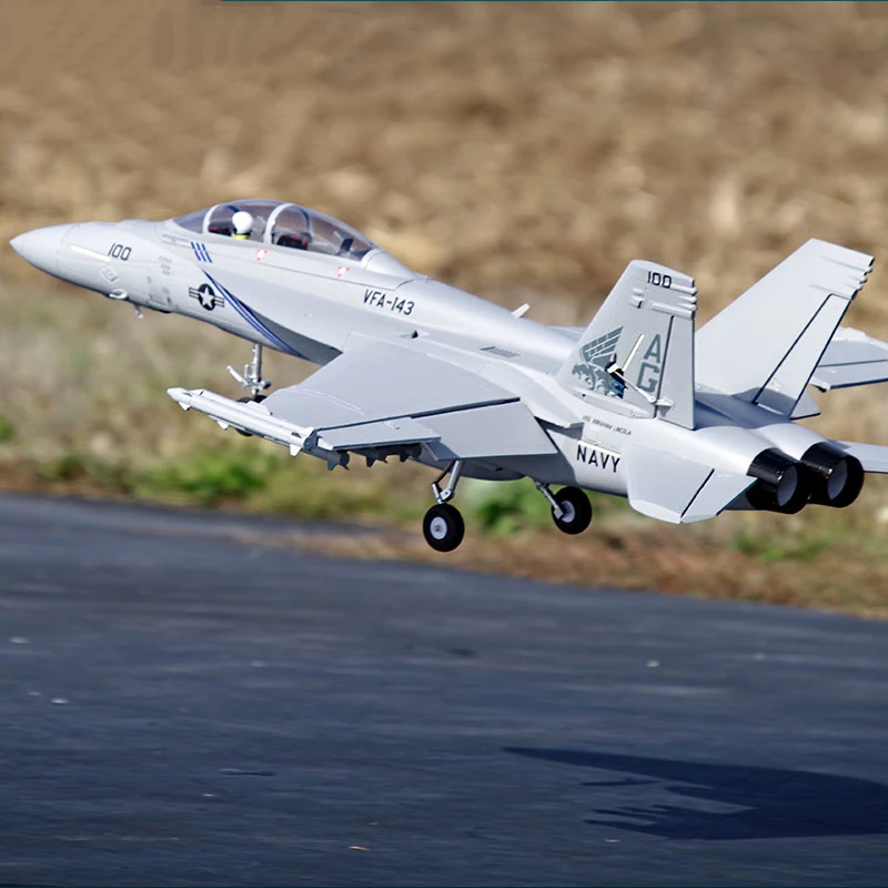 FMS 70mm 덕트형 F/A-18 호넷 모델 항공기 조립식 폼 고정익 취미용 대형 원격 조종 항공기 PNP ESC EC5 플러그